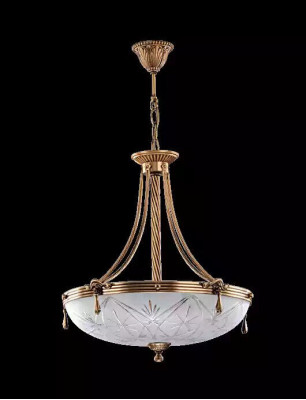 Lamp ceiling lamp chandelier ceiling light glass gray gold