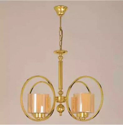 Ceiling lamp in gold colors luxury ceiling chandelier glass living room