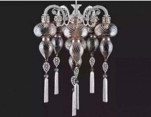 Ceiling chandelier chandelier ceiling lamp lamps glass silver new