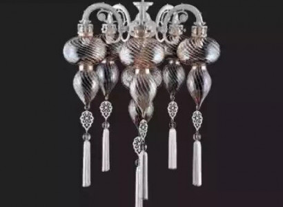 Ceiling chandelier chandelier ceiling lamp lamps glass silver new