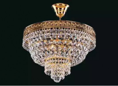 Chandelier Ceiling Light Luxury Gold Ceiling Lamp Crystal Style
