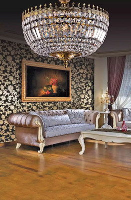 Luminaire Ceiling Light Luxury Gold Chandelier Ceiling Lamp Pendant Crystal Art