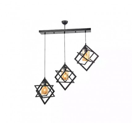 Ceiling lamp Black pendant light luxurious living room indoor lamp