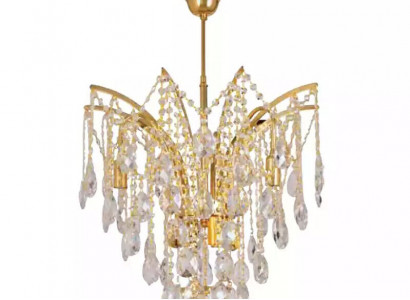 Crystal chandelier ceiling lamp light metal ceiling light