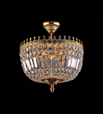 Chandelier Ceiling Light Luxury Gold Ceiling Lamp Crystal Art