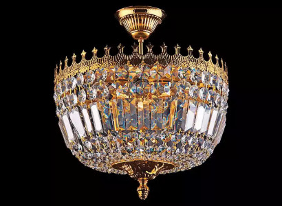 Chandelier Ceiling Light Luxury Gold Ceiling Lamp Crystal Art