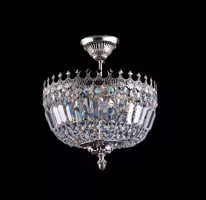 Ceiling chandelier luxury silver chandelier ceiling lamp crystal chandelier