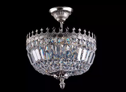 Ceiling chandelier luxury silver chandelier ceiling lamp crystal chandelier