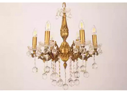Chandelier Ceiling Light Luxury Gold Ceiling Lamp Crystal Style