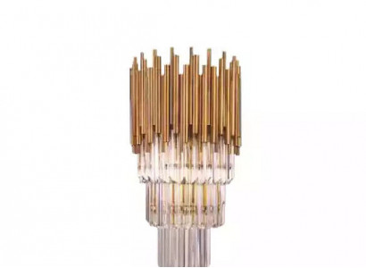 Chandelier gold pendant lamp crystal chandelier light new living room