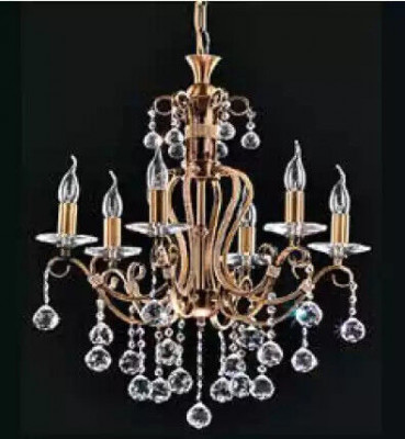 Luxury Ceiling Chandelier Luster Chandelier Ceiling Lamp Gold Crystal Style