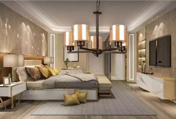 Chandelier Living Room Style Modern Hanging Lamp Bedroom Luxury New