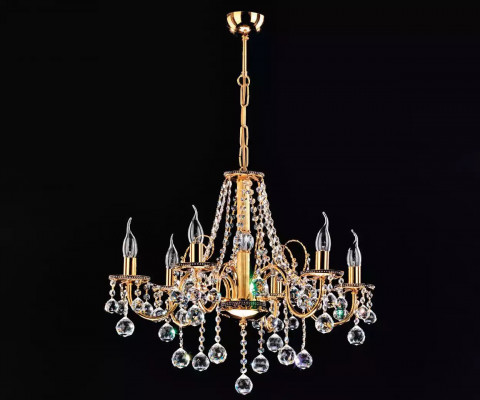 Golden crown chandelier crystal chandelier light pendant ceiling lamp