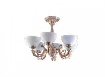 Corner lamp chandelier ceiling light chandelier lamp glass beige style