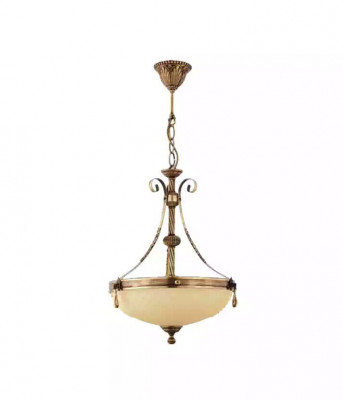 Chandelier Ceiling Light Lamp Ceiling Lamp Glass Beige Art