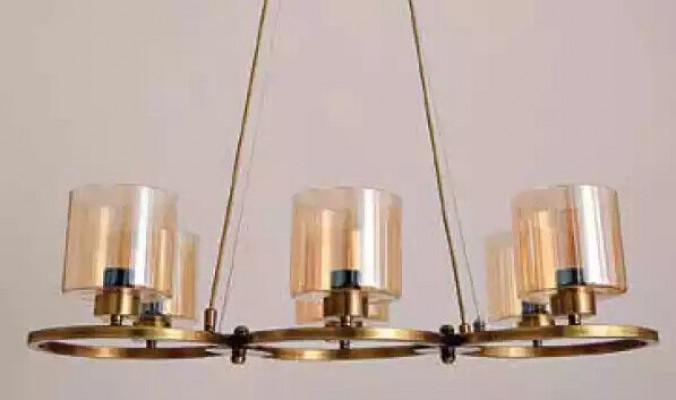 Ceiling lamp hanging design beautiful modern living room glass new