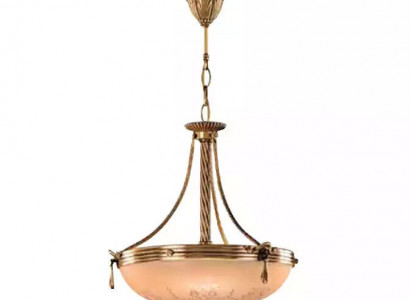 Chandelier Ceiling Lamp Glass Gold Beige