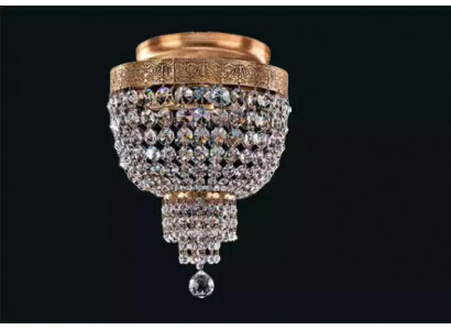 Ceiling pendant luxury gold chandelier ceiling lamp crystal style