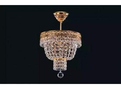 Chandelier Ceiling Light Luxury Gold Ceiling Lamp Crystal Style