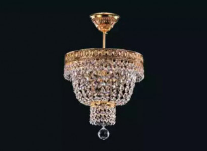 Chandelier Ceiling Light Luxury Gold Ceiling Lamp Crystal Style
