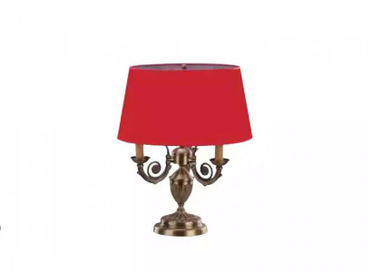 Metal table lamp for the bedroom is a stylish choice.