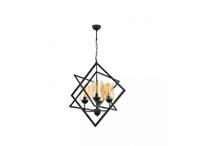 Ceiling lamp pendant light living room luxury indoor black chandelier light