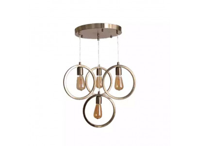 Ceiling lamp modern pendant light living room luxury matte chrome 35x70