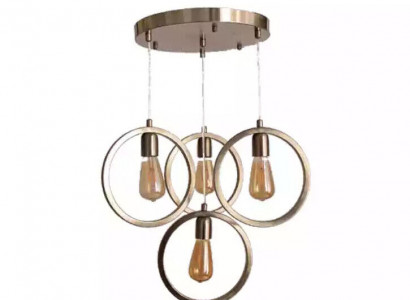 Ceiling lamp modern pendant light living room luxury matte chrome 35x70