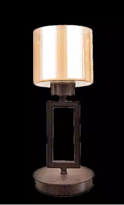 Table lamp tabletop lamp lamp lighting glass gold lamps table black