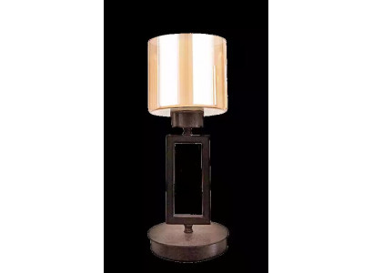 Table lamp tabletop lamp lamp lighting glass gold lamps table black