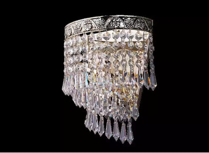 Chandelier Ceiling Light Luxury Silver Ceiling Lamp Crystal Chandelier