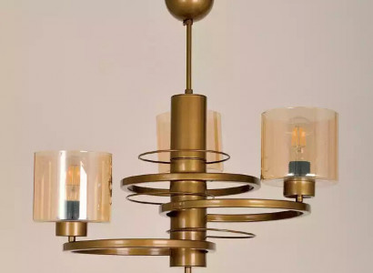Ceiling lamp living room chandelier glass ceiling lamp pendant light luxury