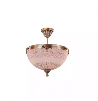 Chandelier ceiling light pendant ceiling lamp glass brown gold