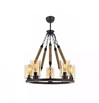 Ceiling chandelier luster chandelier ceiling lamp glass black