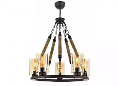 Ceiling chandelier luster chandelier ceiling lamp glass black