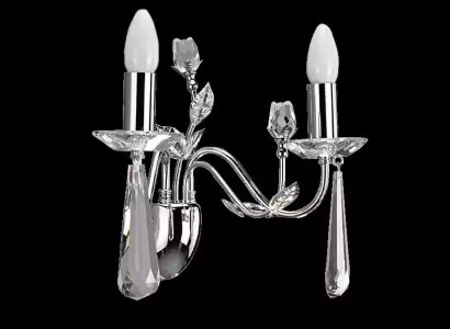 Wall lamp chandelier wall light chandelier wall crystal lamps silver
