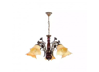 Ceiling lamp flowers chandelier lamp glass beige