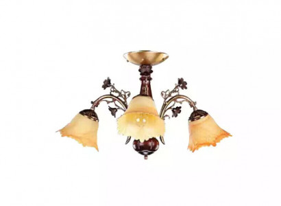 Ceiling lamp flowers ceiling chandelier chandelier lamp glass brown