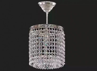 Chandelier Ceiling Lamp Crystal Ceiling Light Luxury Silver Chandelier