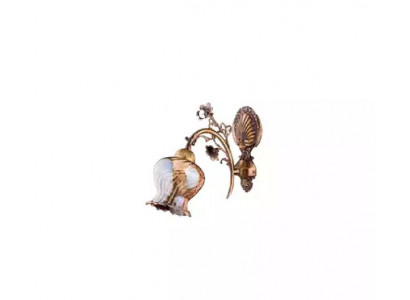 Wall lamp wall lights flower wall light chandelier wall lamp brown glass