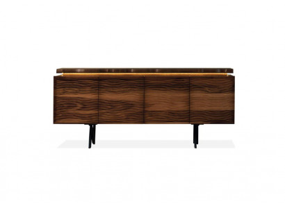 Designer brown wooden dresser luxurious sideboard dining room wooden cabinet