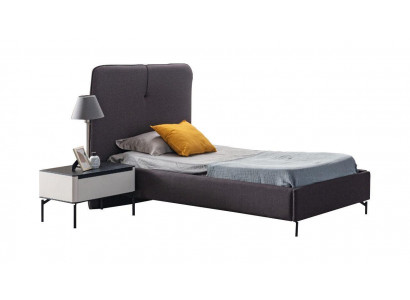 Gray children's furniture designer children's bed wood nightstand luxury set