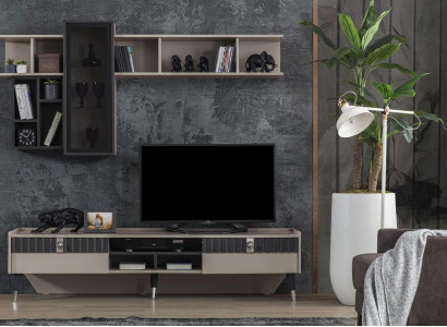 Exclusive sideboard modern shelf TV stand wood lowboard furniture new