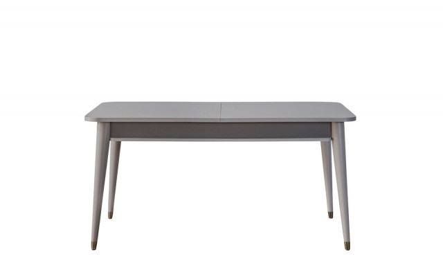 Gray dining table designer dining room furniture extendable wood table new