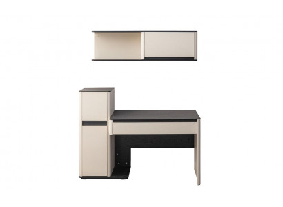 White modern desk designer children's computer desk wall cabinet