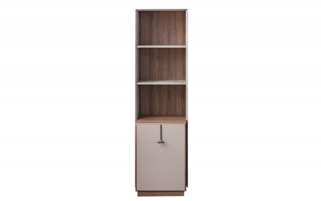 Modern bookshelf designer free-standing shelf beige office shelves bookcase