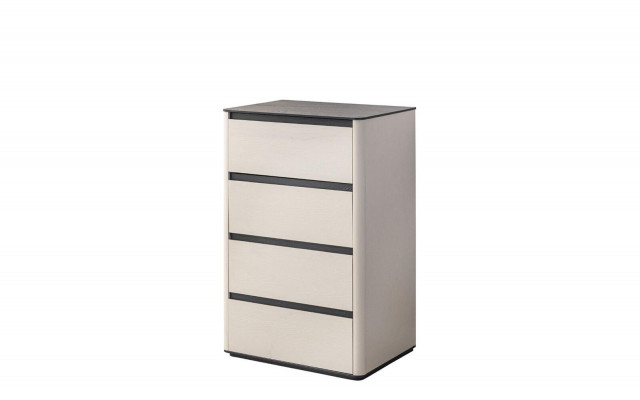 Beige wooden dresser 4-door wooden wardrobe bedroom noble fitted cabinet