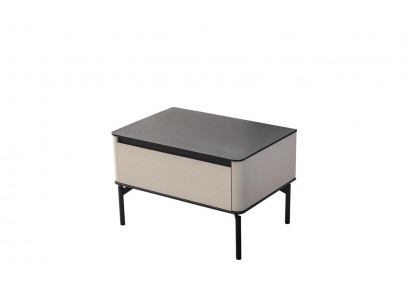 White bedside table designer modern children's room furniture nightstand new