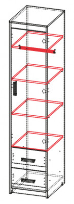 Cupboard Wardrobe Wall unit Bedroom Youth room Color choice New