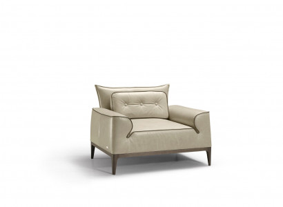 Design leather armchair living room lounge luxury chair designer furniture brown Prianera